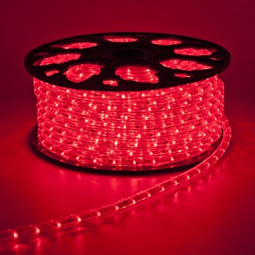 30m Red LEDs Rope Lights, 13mm diameter, 24V
