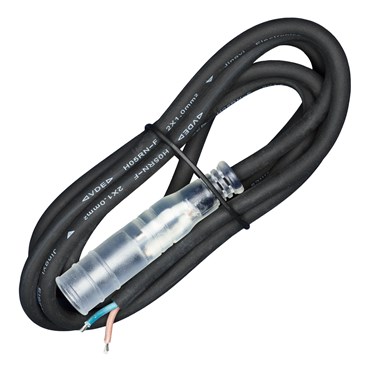 1.8m Power Cable without Plug, Black 