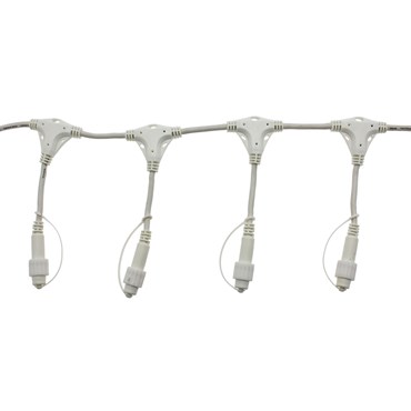 PML Multiverbinder, 17 Ausgänge, 2 m, weißes Kabel 