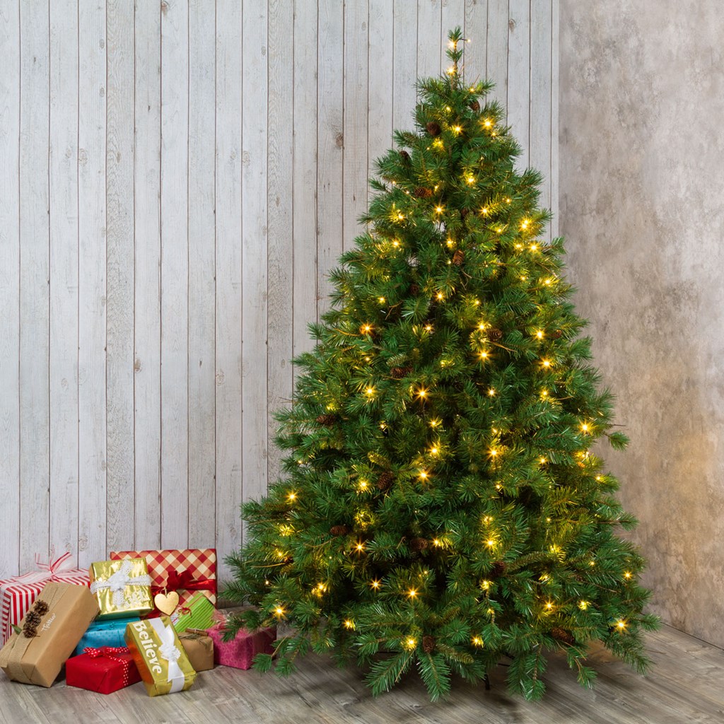 Albero Di Natale 150 Cm.Tenda Di Luci Per Albero Di Natale Alto 150 Cm 120 Led Bianco Caldo Cavo Verde Tende Luminose