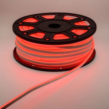 Beidseitig leuchtender Lichtschlauch Neon-Effekt 50 m, 6000 LEDs rot