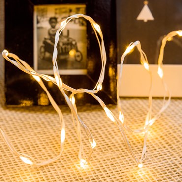 25m 500 Traditional Warm White MicroLEDs String Lights, White Metal Wire, MicroLEDs Pro Series