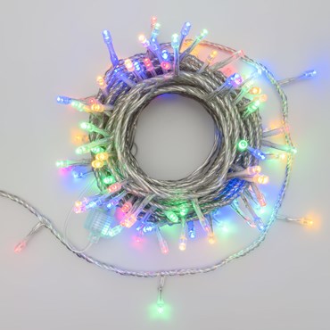 Guirlande lumineuse Smart Connect, 10 mètres, 100 led multicolor, câble transparent, prolongeable