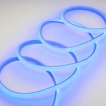 50m 6000 Blue LEDs Neon Flex Rope Lights, front light, 16mm, 230V