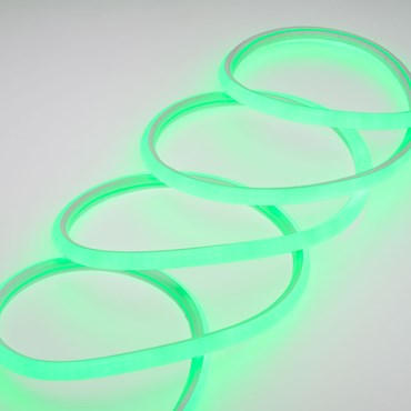 Lichtschlauch Neon-Effekt 50 m, 15 x 14 mm, 6000 LEDs grün, 230V