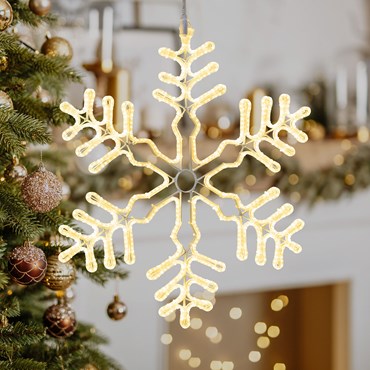 60cm 840 Warm White LEDs Snowflake, Flashing, PML Series