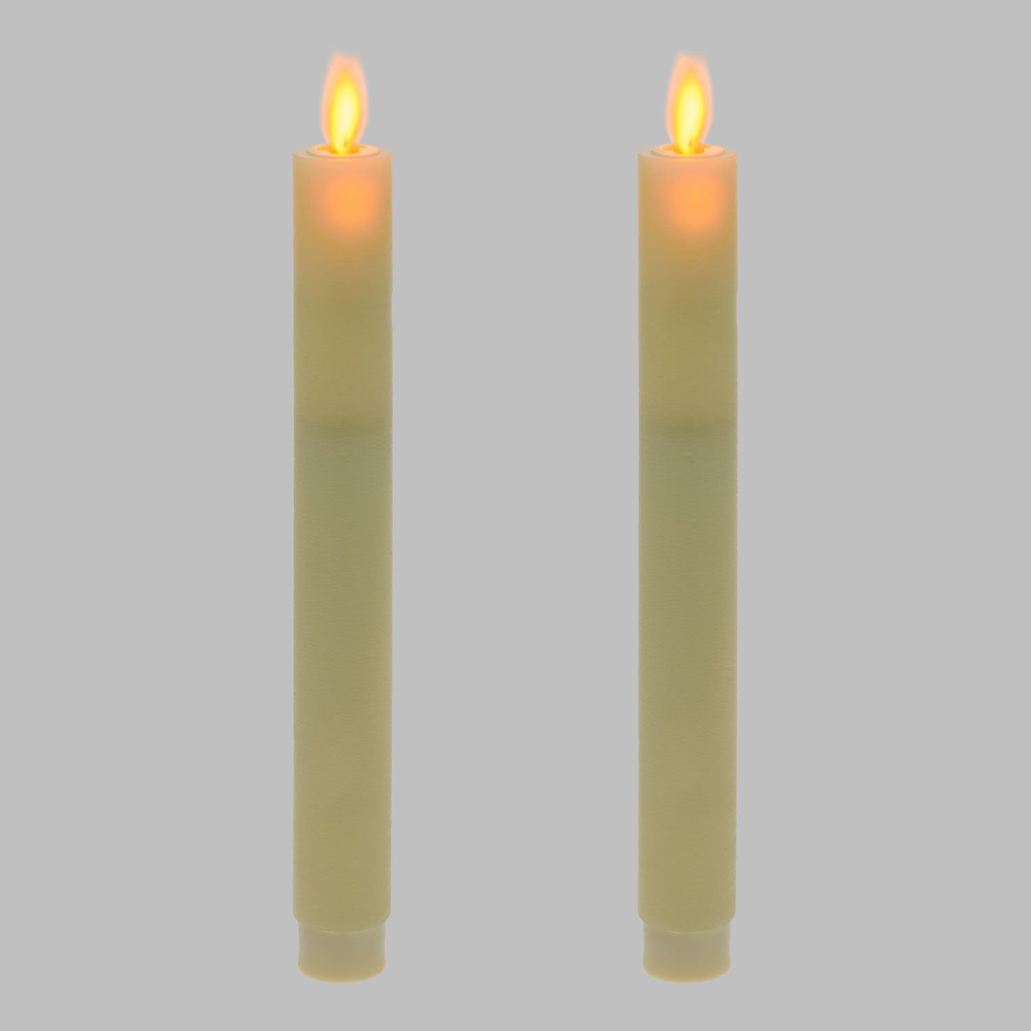 Juego de 20 velas navideñas de cera 11 x 105 mm color blanco 