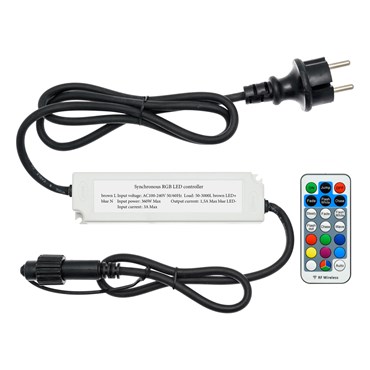 Power Cable and Controller up to 3000 RGB LEDs, PML Series, IP67