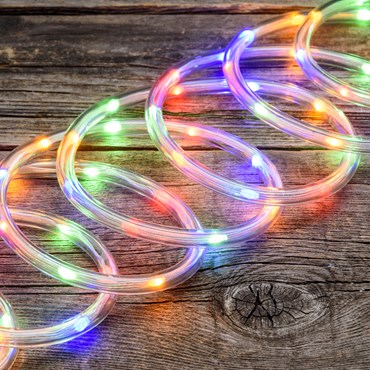 Tubo luminoso 20 m, 10 mm, 400 gocce di luce led 360° multicolor
