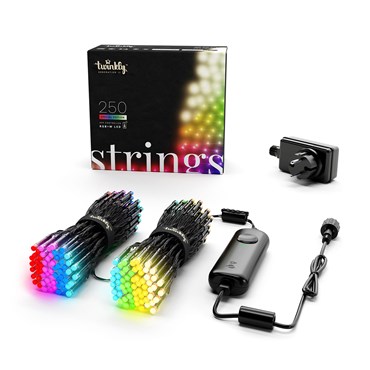 Twinkly Lichterkette Special Edition RGB Warmweiß, 20 m, 250 LEDs, schwarzes Kabel
