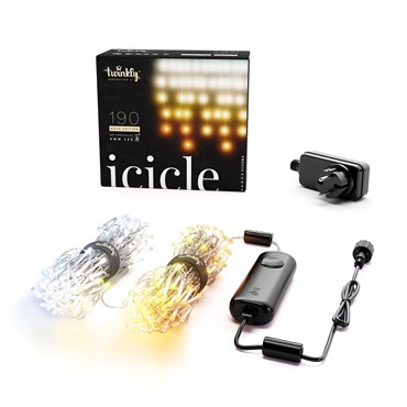 5 x 0.6m 190 LED Twinkly Smart App Controlled Icicle Lights, Special Edition