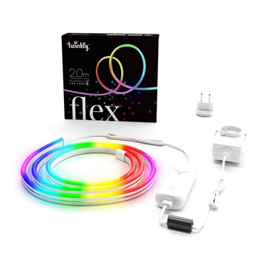 Twinkly Flex RGB de 2 metros, cable blanco
