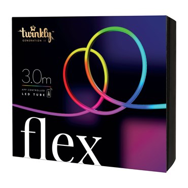 Twinkly Flex RGB de 3 metros, cable blanco