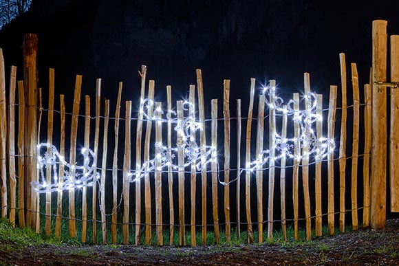 Weihnachtsbeleuchtung 2022 LED-Rentiere