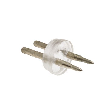 Set 100 conectores pin para manguera luminosa 13 mm, sin funda termorretráctil